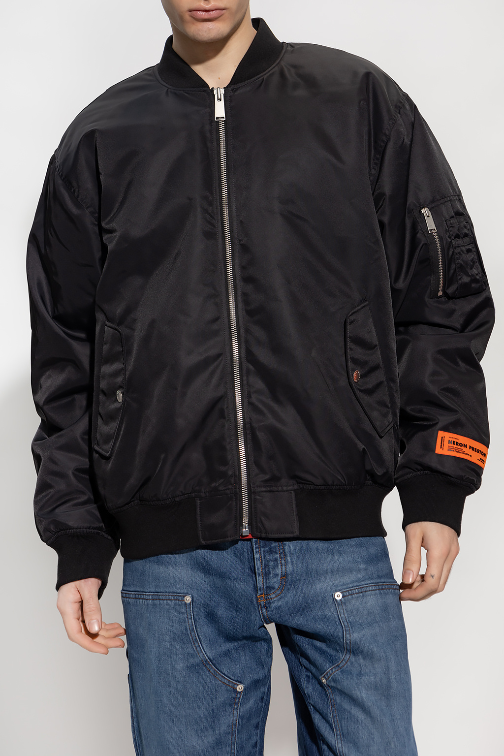 Heron preston sale bomber